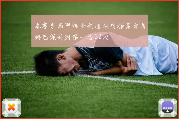 本赛季西甲机会创造排行榜莱尔与姆巴佩并列第一各32次